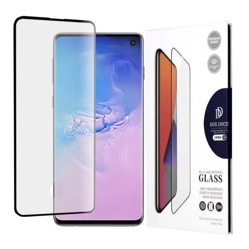  Dux Ducis - Edzett üveg - Samsung Galaxy S10 - Fekete üvegfólia - 2