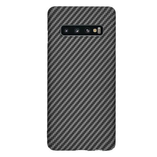  Techsuit - Carbonite FiberShell - Samsung Galaxy S10 - Fekete tok - 3