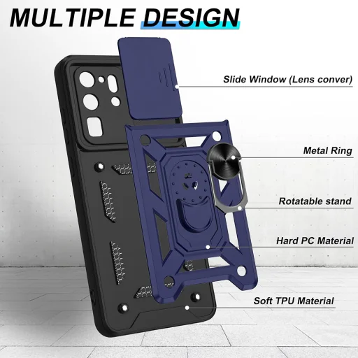  Techsuit - CamShield Széria - Samsung Galaxy S20 Ultra 4G / S20 Ultra 5G - Zöld tok - 6