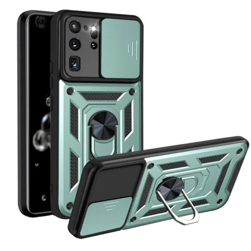 Techsuit - CamShield Széria - Samsung Galaxy S20 Ultra 4G / S20 Ultra 5G - Zöld tok - 1
