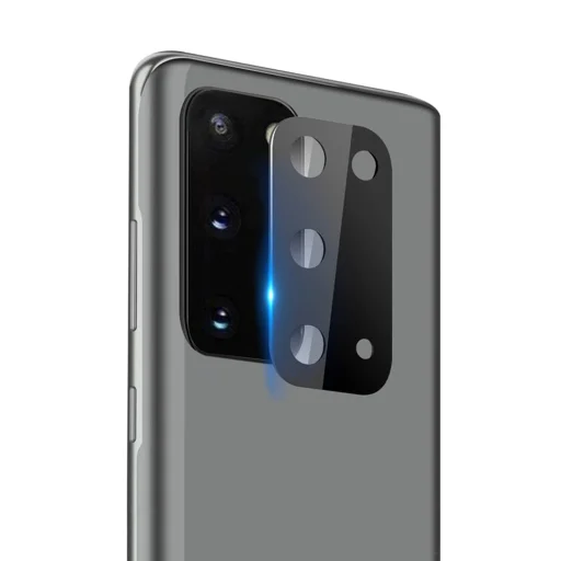  Lito - S+ Kamera üveg védő - Samsung Galaxy S20 / S20 5G - Fekete üvegfólia - 2