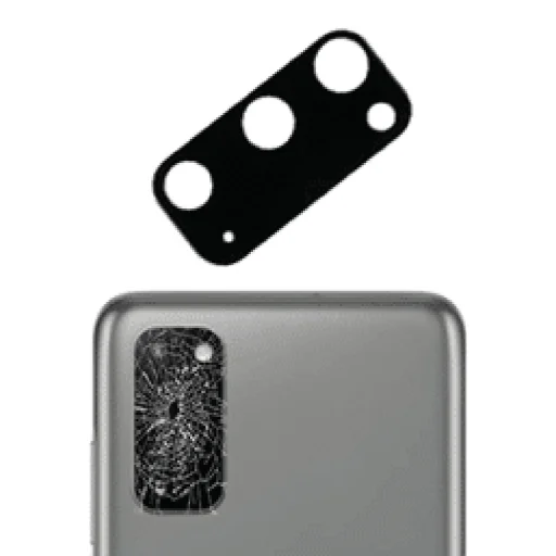  Lito - S+ Kamera üveg védő - Samsung Galaxy S20 / S20 5G - Fekete üvegfólia - 3