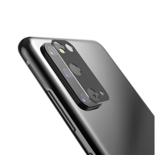  Lito - S+ Kamera üveg védő - Samsung Galaxy S20 / S20 5G - Fekete üvegfólia - 1