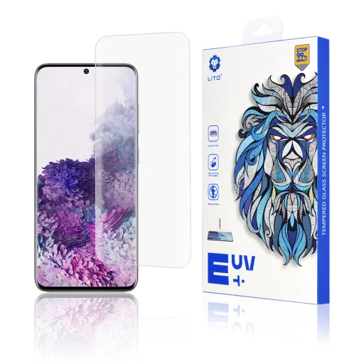  Lito - 3D UV üveg - Samsung Galaxy S20 4G / S20 5G - Átlátszó üvegfólia - 1