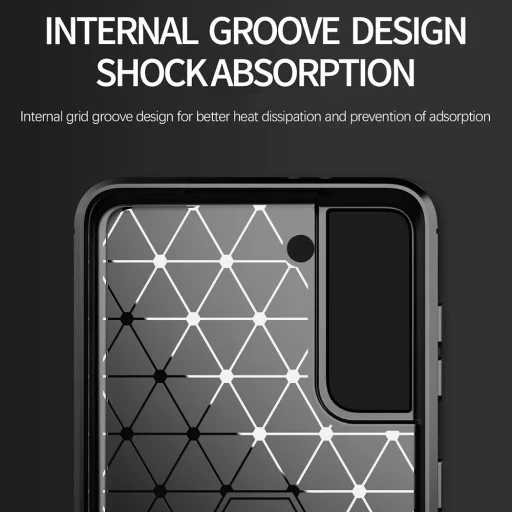  Techsuit - Szénszálas Szilikon - Samsung Galaxy S20 FE / S20 FE 5G - Kék tok - 6