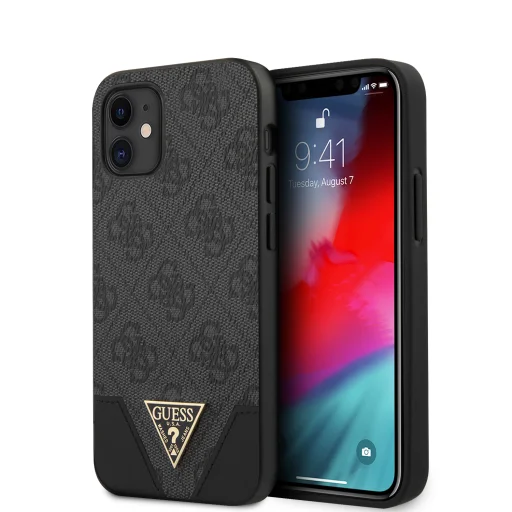  iPhone 12 mini Guess tok szürke GUHCP12SPU4GHBK 4G Triangle - 1
