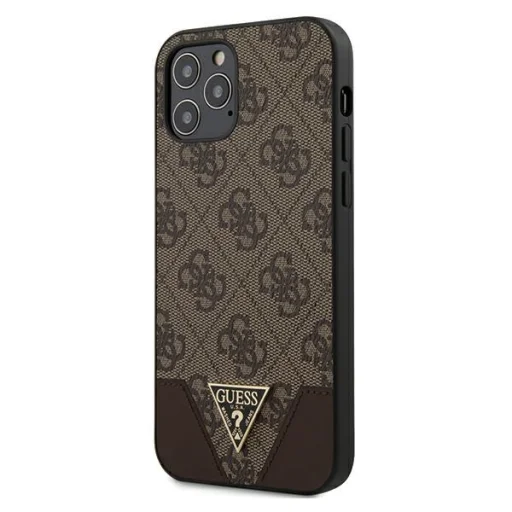 Guess 4G Triangle iPhone 12 Pro MAX barna (GUHCP12LPU4GHBR) - 1