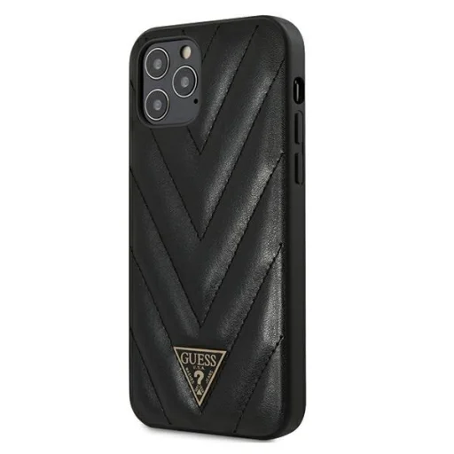iPhone 12/ 12 Pro Guess V-Quilted GUHCP12MPUVQTMLBK fekete - 1
