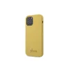 iPhone 12 Pro MAX Guess GUHCP12SLSLMGYE Metal Logo szilikon tok sárga