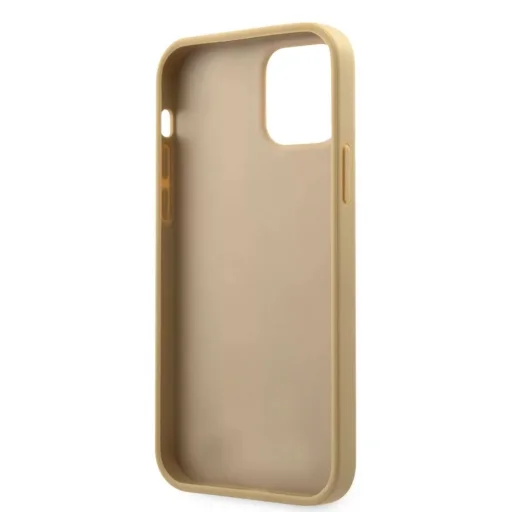 iPhone 12 mini Guess GUHCP12SPUILGLG Iridescent Love szilikon tok arany - 2