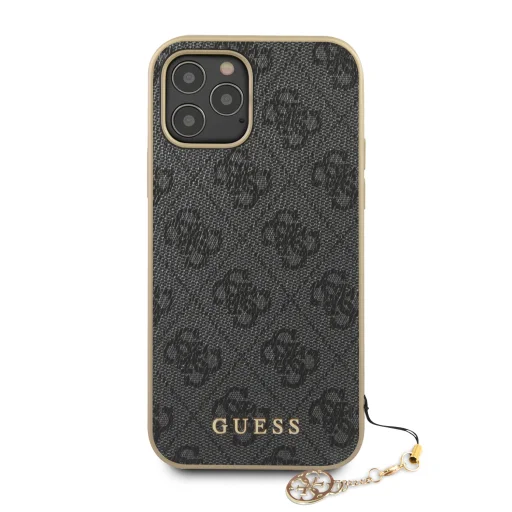 iPhone 12 Pro MAX GUESS GUHCP12LGF4GGR 4G Charms tok szürke - 4