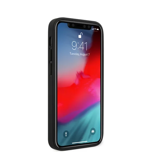 iPhone 12 mini Karl Lagerfeld KLHCP12SSAKICKCSL K C Heads Saffiano tok szürke - 4