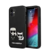 Karl Lagerfeld KLHCP12SPCUSKCBK Karl Choupette PU tok iPhone 12 mini fekete thumbnail