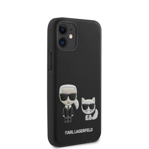 Karl Lagerfeld KLHCP12SPCUSKCBK Karl Choupette PU tok iPhone 12 mini fekete - 2