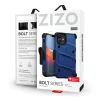 Zizo Bolt katonai minősítésű ütésálló tok iPhone 12 Mini övcsipesszel + üvegfólia kék-fekete thumbnail