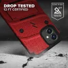 iPhone 12 Mini Zizo Bolt katonai minősítésű ütésálló tok övcsipesszel + üvegfólia piros-fekete thumbnail