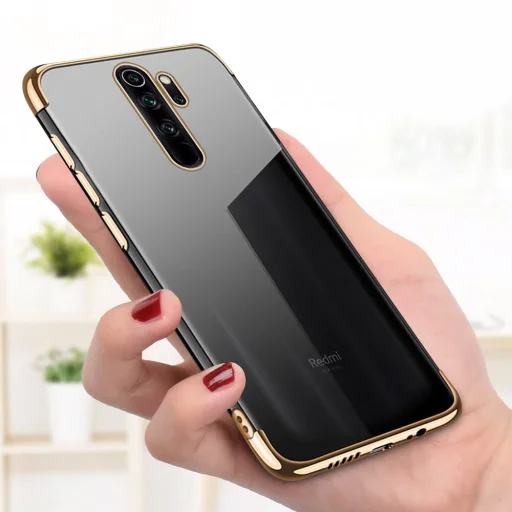 Clear Color Electroplating TPU gél tok Xiaomi Mi 9T / Xiaomi Mi 9T Pro piros - 7