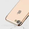 Clear Color Electroplating TPU gél tok iPhone 7/8/SE 2020 fekete thumbnail