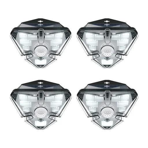 Baseus kültéri napelemes 4x LED lámpa mozgásérzékelővel fekete (DGNEN-B01) - 5