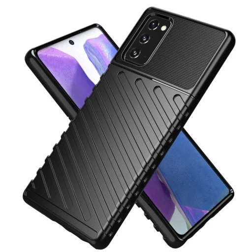 Samsung Note 20 Thunder fokozott védelmet biztosító flexibilis TPU tok kék - 13