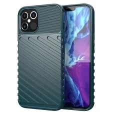 iPhone 12/ 12 Pro Thunder fokozott védelmet biztosító flexibilis TPU tok zöld