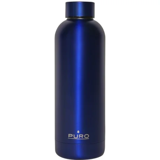 Puro Hot-Cold Thermal rozsdamentes acél vizesüveg, kulacs 500ml (Metallic Deep Blue) - 3