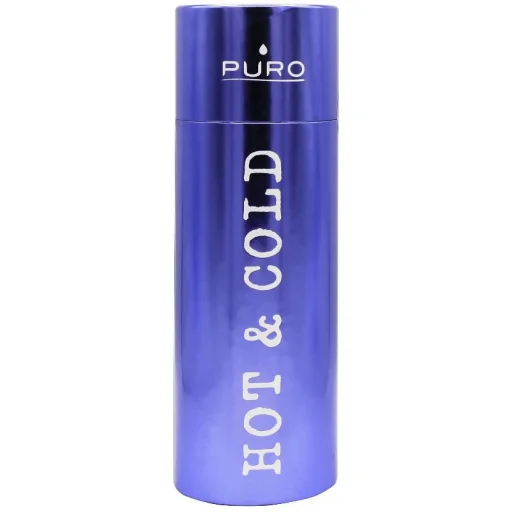 Puro Hot-Cold Thermal rozsdamentes acél vizesüveg, kulacs 500ml (Metallic Deep Blue) - 4