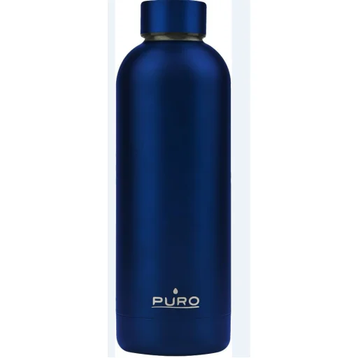 Puro Hot-Cold Thermal rozsdamentes acél vizesüveg, kulacs 500ml (Metallic Deep Blue) - 2
