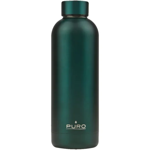 Puro Hot-Cold Thermal rozsdamentes acél vizesüveg, kulacs 500ml (Metallic Dark Green) - 2
