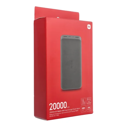 Xiaomi Redmi Powerbank 2xUSB 18W 20000mAh fekete (VXN4304GL) kifutó termék - 9