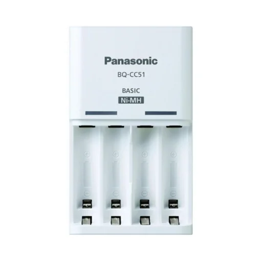 Panasonic Elem töltő BQ-CC51 + 4 x R6 / AA ENELOOP ceruza elem, akkumulátor 1900mAh - 2