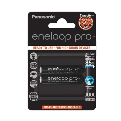 Panasonic Eneloop PRO R03 / AAA 933mAh elem 2 db blister - 1
