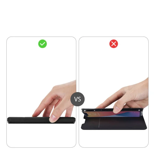 iPhone 12 Pro MAX Dux Ducis Skin X fliptok fekete - 11