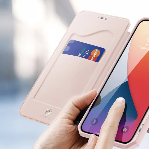 iPhone 12 mini Dux Ducis Skin X fliptok pink - 4