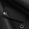DUX DUCIS Wish valódi bőr fliptok iPhone 12/ 12 Pro fekete thumbnail
