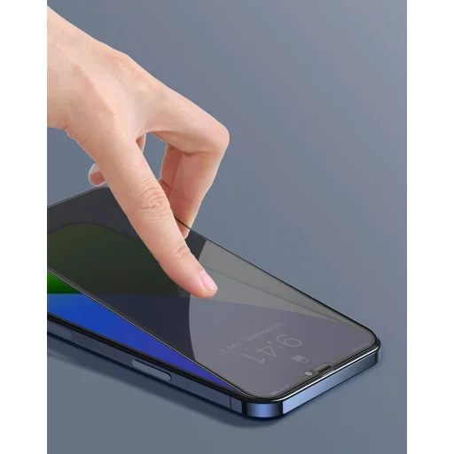 Baseus 2x 0.3 mm 9H Anti-Spy kijelzővédő üvegfólia iPhone 12 Pro MAX (SGAPIPH67N-LK02) - 14