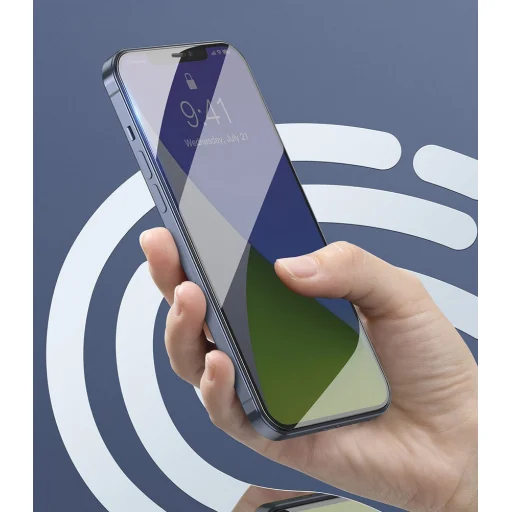 iPhone 12 mini Baseus 2x 0.3mm 9H Anti-Blue light kijelzővédő üvegfólia fekete (SGAPIPH54N-KB01) - 10