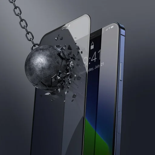 Baseus 2x 0.3 mm 9H Anti-Spy kijelzővédő üvegfólia iPhone 12 Pro MAX fekete (SGAPIPH67N-TG01) - 6