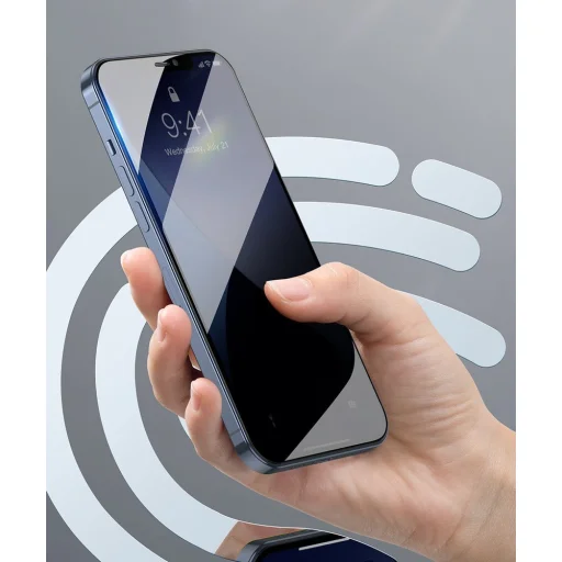 Baseus 2x 0,23 mm kijelzővédő üvegfólia iPhone 12 Pro MAX fekete (SGAPIPH67N-PE01) - 10