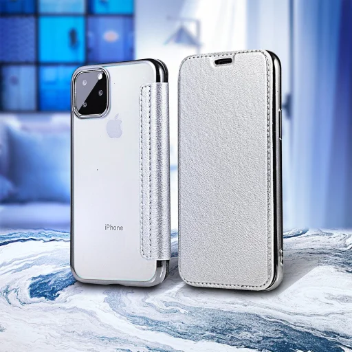 Forcell Electro fliptok iPhone 12/ 12 Pro ezüst - 9