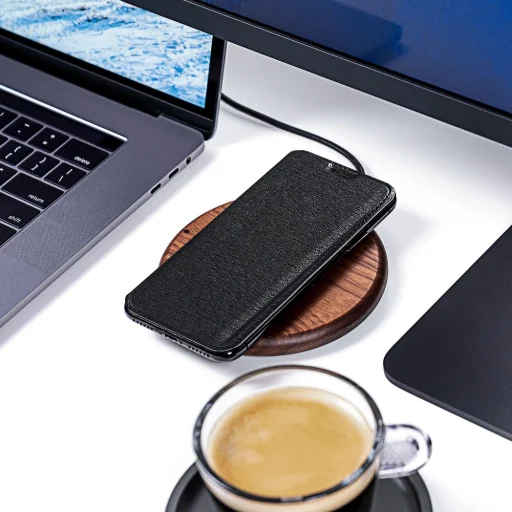 iPhone 12 Pro MAX Forcell Electro fliptok fekete - 8