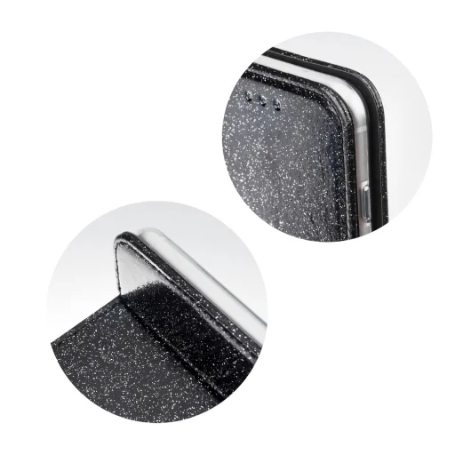 iPhone 12/ 12 Pro Forcell Shinning fliptok fekete - 3