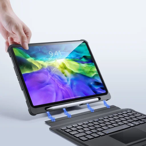 Dux Ducis Bluetooth touchpad és billentyűzet tok iPad Pro 11'' 2020 fekete - 2