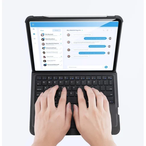 Dux Ducis Bluetooth touchpad és billentyűzet tok iPad Pro 11'' 2020 fekete - 11