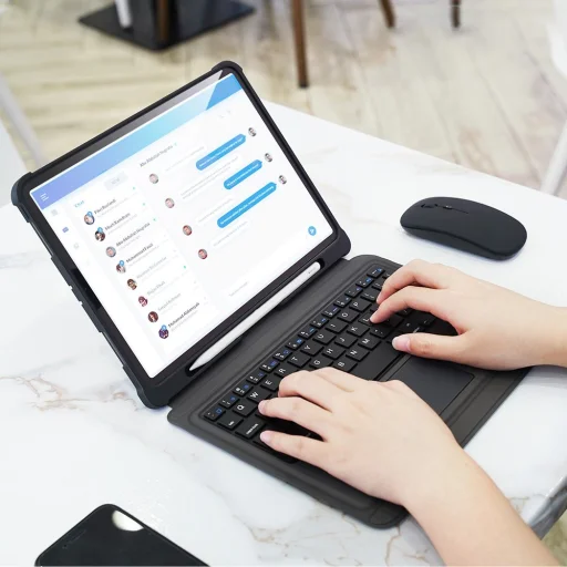 Dux Ducis Bluetooth touchpad és billentyűzet tok iPad Pro 11'' 2020 fekete - 17