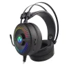 Gaming Stereo Headset LED PC2 G500, fejhallgató mikrofonnal fekete/RGB thumbnail