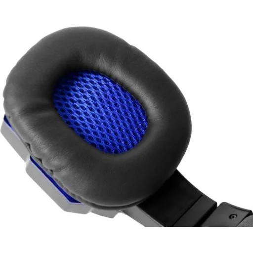 Gaming Headset LED V8, fejhallgató mikrofonnal fekete/kék - 4