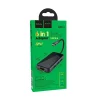 Hoco HB16 Easy Expand 6 in 1 Type-C HUB adapter 3xUSB 3.0/ HDMI/ Type-C PD/ RJ45 csatlakozók szürke thumbnail