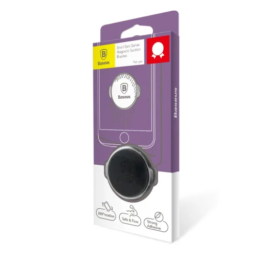 Baseus Small Ears Öntapadós mágneses autós telefontartó fekete (SUER-C01) - 8