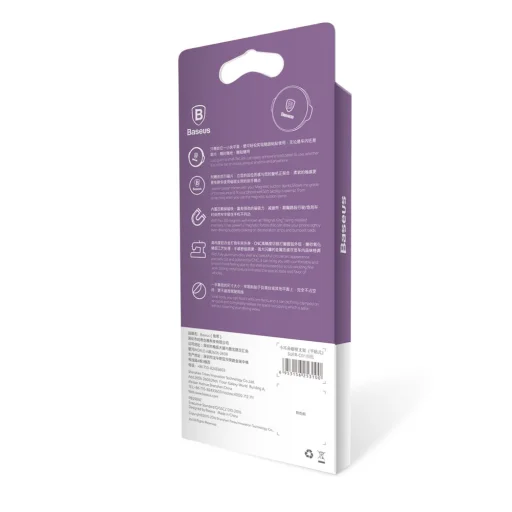 Baseus Small Ears Öntapadós mágneses autós telefontartó fekete (SUER-C01) - 9